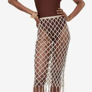 H&M Tan Net Cover-Up